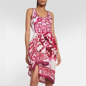 Dolce & Gabbana Majolica print batiste sarong  pareo (110 x 190)